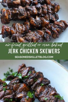 Jerk Chicken Skewers Jamaican Sides, Chicken Skewers In Oven, Jamaican Appetizers, Jerk Chicken Skewers, Barbecue Recipes Sides, Baked Jerk Chicken, Grilled Jerk Chicken, Easy Taco Salad Recipe, Mexican Food Recipes Appetizers