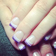 || sommerliche Nägel || summery nails+#Nägel #nails #Sommerliche #summery Nails French Tips Color, French Tips Color, Purple French Tip, Manicure Shellac, Nails French Tips, Purple French, Solar Nails, French Tip Nail Art, Nails Pastel