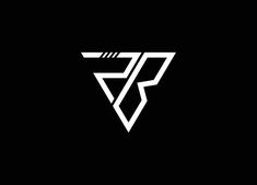 the letter f is made up of white lines on a black background with an arrow