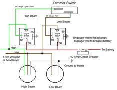 the wiring diagram for a dimmer switch