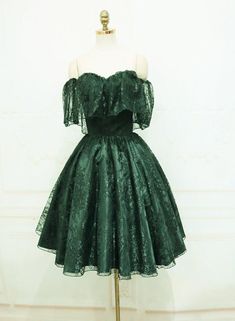 Beautiful Dark Green Lace Off Shoulder Short Party Dress, Lace Homecoming Dress Forest Green Prom Dress Short, Enchanted Forest Dresses Homecoming, Semi Formal Dresses Green, Winter Formal Dresses Plus Size, Dark Green Prom Dress Short, Enchanted Forest Homecoming Dress, Enchanted Forest Dress Homecoming, Forest Green Dress Prom, Homecoming Dresses Dark Green