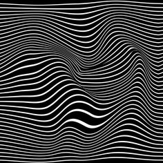 an abstract black and white background with wavy lines