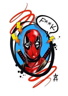 the deadpool is depicted in this drawing