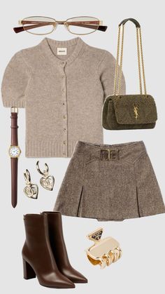 #outfitinspo #tuesdayfit Cold Outfits, Fall Fit, Brown Outfit, Causual Outfits, Colourful Outfits, Casual Style Outfits, Daily Outfits, Everyday Outfits, Aesthetic Clothes