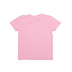 Item is in used condition. Small marks throughout T-Shirt. Small-Medium. >Size: M >Armpit To Armpit: 18" >Armpit To Cuff: 3" >Collar To Hem: 24" Pink Soft-washed Short Sleeve T-shirt, Basic Pink T-shirt With Logo Print, Pink Soft-washed T-shirt With Crew Neck, Pink Cotton T-shirt With Short Sleeves, Wholesale Shoes, Pink Shorts, Beauty Bag, Cardigan Coat, Active Wear Tops