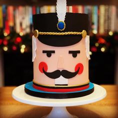 a cake that is decorated like a nutcracker