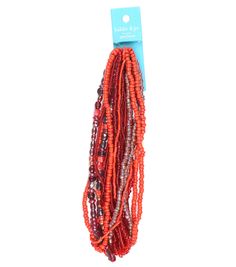 Create lovely earrings, necklaces and bracelets with the hildie & jo Glass Multi Strand Seed Strung Beads - Red These glass seed beads come in varying shapes and sizes They will also be ideal to embellish bags, wallets and more You can also add them to the gift basket of a jewelry designer you're close toBrand: hildie & joContent: 99% Glass & 1% Synthetic filament of polyester yarnLength/Dimensions: Multiple - 13 3/4" - 14 1/4"Number of Strands: Multi Red Heart Beads For Jewelry Making, Red Heart Beads Jewelry For Crafting, Red Spacer Beads For Jewelry Making, Red Faceted Beads Jewelry For Crafting, Red Beads For Crafting, Red Tiny Beads For Crafting, Red Beaded Necklaces For Crafting, Red Round Beaded Necklaces For Crafting, Red Beaded Bracelets For Crafting