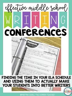 the writing conference flyer for students to use