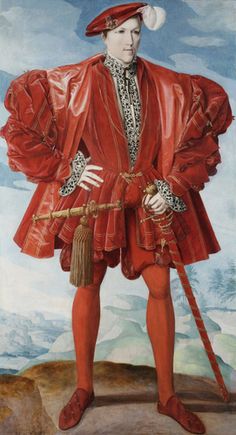 Costume for men included linen drawers, undershirt, doublets connected to hose, and heavy outer jackets. Medieval Pictures, 16th Century Portraits, Elizabethan Costume, Fashion History Timeline, Tudor England, 16th Century Fashion, Tudor Fashion, Tudor Costumes, Royal Collection Trust