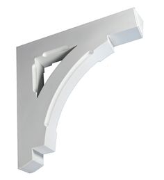 an image of a white shelf bracket