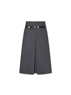 MO&Co. Women's Pleated Midi Skirt with Belt Features : - Pleated front skirt with belt, back zipper- High waist A-line silhouette- Midi length, side pockets and back mock pockets Code: MBC1SKTT01The back length of size S is 61.5cmMATERIALS & CARE Material: 69% Polyester 29.3% Viscose 1.7% SpandexGentle machine wash below 30°CDo not bleach, hang to dryDo not tumble dry, low ironDo not soak, do not expose to the sunWash with neutral detergentMesh bag, wash with like colorsNote: Remove accessories Fitted Belted Pleated Skirt For Work, Fall Pleated Skirt With Belt Loops For Work, Fall Workwear Pleated Skirt With Belt Loops, Fitted Pleated Skirt With Belt Loops For Fall, Belted Skirt For Workwear In Fall, Belted Skirt For Fall Workwear, Fall Flared Skirt With Belt Loops, Office Skirt With Belt Loops For Fall, Workwear Flared Skirt With Belt Loops