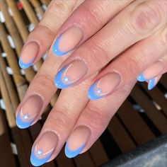 60 Blue French Tip Nail Colors for a Romantic Date Romantic Date Night