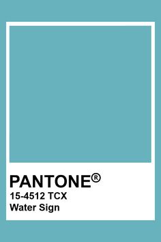 pantone's water sign is shown in blue