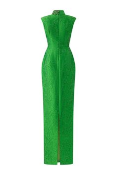 Zephyr Sheath Sleeveless Jacquard Floor Length Dress | MEAN BLVD Luxury Sheath Evening Dress, Luxury Sleeveless Fitted Bodice Evening Dress, Luxury Green Dress With Fitted Bodice, Luxury Green Sleeveless Evening Dress, Luxury Sleeveless Silk Evening Dress, Luxury Silk Sleeveless Evening Dress, Luxury Sleeveless Silk Dress, Mean Blvd, Floor Length Dress