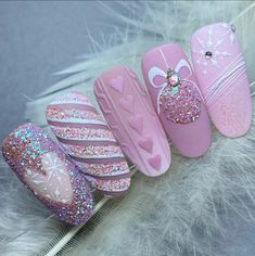 Nail Decoration Ideas, Easy Christmas Nail Designs, Nails Training, Christmas Gel, Lovely Nails, Fancy Nails Designs, Cute Christmas Nails, Christmas Nails Easy