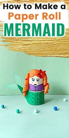 Easy Mermaid Craft for Preschool Little Mermaid Crafts, Mermaid Craft, Toilet Paper Roll Craft, Dance Crafts, Roll Craft, Mermaid Crafts, Egg Carton Crafts, Mermaid Diy