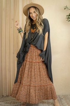 the Wren is our Boho Oversized Tees Tunic Dress. Our inspiring line of layer-able basics tops it off with an oversized shoulder barring tunic top or as a dress. Ruffled Denim Jacket, Maxi Floral Dress, Three Bird Nest, Estilo Hippie, Boho Style Outfits, Printed Maxi Skirts, Lace Slip, Hippie Outfits, Draped Dress