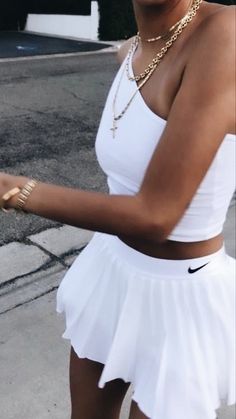 Nike Tennis Outfits, Dorothy Dandridge, Modele Fitness, Tennis Outfit, Grunge Look, Tennis Clothes