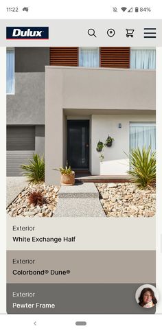 an image of a house with the words duluxx on it