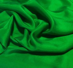 BRIGHT KELLY GREEN Hand Dyed Silk Twill Fabric Suiting Fabric, Green Hand, Dyed Silk, Hand Dyed Silk, Silk Dyeing, Silk Twill, Crepe Fabric, Twill Fabric, Fabric Shop