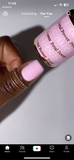 Dnd Pink Glaze, Dnd Gel Polish Colors Spring 2024, Light Pink Nail Colors, Pink Dnd Gel Polish, Gel Mani Short Nails Spring, Dnd Soft Pink, Dnd Pink Gel Polish Colors, Dnd Nail Colors, Dnd Gel Polish Colors