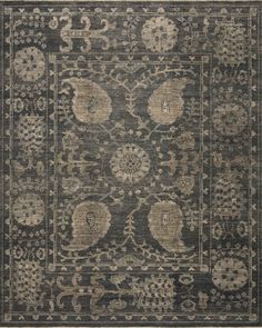 Loloi Heirloom HQ-02 Taupe - Taupe | Rug Studio Taupe Rug, Serapi Rug, Simple Room, Loloi Rugs, Motif Vintage, Sofa Styling, Motif Design, Vintage Patterns, Color Palettes