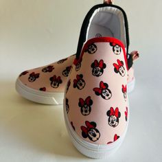 Nwt Disney Kids Minnie Mouse Canvas Slip On Sneaker - Size 13 Very Light And Breathable Canvas Slip On Brand New Never Worn Minnie Mouse Canvas, Baby Tennis Shoes, Nightmare Before Christmas Kids, Disney Sneakers, Unicorn Shoes, High Top Tennis Shoes, Minnie Mouse Shoes, Toddler Boy Toys, Dress Up Shoes