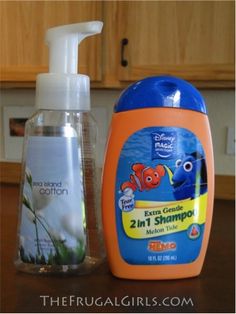 Diy Foaming Hand Soap Recipes, Foaming Hand Soap Recipe, Hand Soap Recipe, Diy Foaming Hand Soap, Homemade Cleaners, Frugal Girls, Homemade Shampoo, Shampoo Dispenser, Foam Soap Dispenser