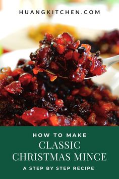 How to make homemade Christmas fruit mince (Christmas mincemeat) - a step by step recipe by Huang Kitchen