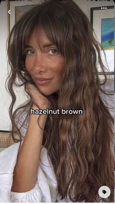 Hazelnut Hair, Rambut Brunette, Brown Hair Looks, Brown Hair Inspo, Brunette Hair With Highlights, Ombre Hair Color, Hair Color And Cut, Hair Inspiration Color, Hair Inspo Color