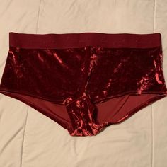 Vs Pink Red Velvet Boyshort Panty, New Without Tags, Never Worn. Pink Red Velvet, Vs Pink, Pink Red, Women's Intimates, Red Velvet, Victoria Secret Pink, Pink Ladies, Victoria's Secret, Velvet