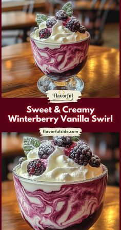 Celebrate the flavors of the season 🎄🫐 This Winterberry Vanilla Swirl is an irresistible holiday treat!