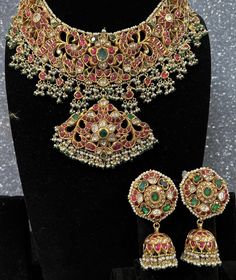 Diamond Necklace Designs, South Indian Jewellery, Ruby Necklace, Wedding Jewellery