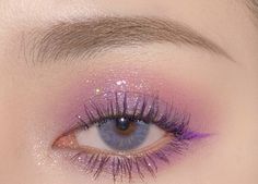 Purple Euphoria Makeup, Purple Eyeliner, Euphoria Makeup, Make Up Videos