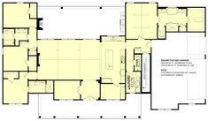 the floor plan for a house with two separate rooms