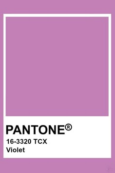 the pantone color is shown in purple