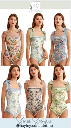 Custom Swimsuit Ideas, Swimsuit One Piece Aesthetic, One Piece Swimwear Aesthetic, One Piece Outfit Ideas, Aesthetic One Piece Swimsuit, One Piece Swimsuit Aesthetic, Beachwear Aesthetic, Floral Outfit Ideas, One Piece Swimsuit Outfit