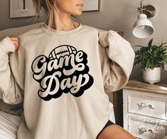 Football Lover Gifts, Game Day Svg, Football Graphic Tee, Sports Mom Shirts, Team Sweatshirts, Football Mom Shirts, Aunt Shirts, Football Sweatshirt, Football Lovers