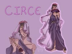 a drawing of a bride and groom with the word circe in front of them