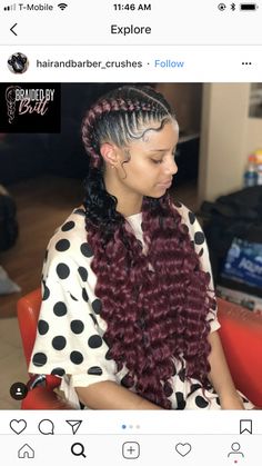 💋FOLLOW: @llil_jayy FOR MORE LIT PINS 💋👅 #boxbraids Weekend Hairstyles, Small Home Decor, Girls Hairstyles Braids, Beautiful Braids, Braids With Weave, Favorite Hairstyles