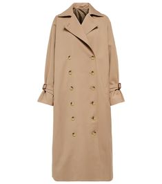 Totême - Signature cotton-blend trench coat | Mytheresa Classic Trench Coat, Trench Coats Women, Fashion Event, Clothing Essentials, Outerwear Coats, Coat Fashion, Long Coat, Capsule Wardrobe, Designing Women