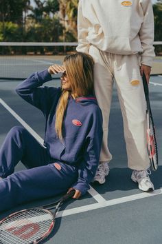 up close of our navy & bone court sets 🎾 Hood Embroidery, Fit Models, Embroidery Details, Air Dry, Fitness Models, Models, Embroidery, Navy, How To Wear