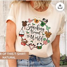 Size Small Shirt. Never Worn. Perfect For Disney. “Snacking Around The World” Around The World Christmas, Disney Tshirt, Disney Christmas Shirts, Holiday Shirt, Disney Tshirts, Mens Long Sleeve Tee, Disney Christmas, Mickey Minnie, Holiday Shirts