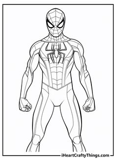 spiderman coloring pages for kids