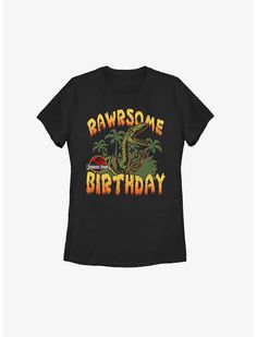 Jurassic Park Merchandise, Can Life, Life Finds A Way, Jurassic Park Birthday, Birthday Graphic, Jurassic Park, 4th Birthday, Dinosaurs, Kids Boys