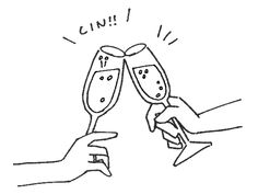 two people toasting with wine glasses in front of the caption that reads, i can't wait for you