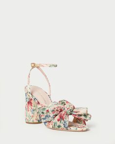 Shop the Camellia blue bow heel at Loefflerrandall.com Shoe Wishlist, Prom Heels, Prom Dress Inspiration, Bow Heels, Shoe Inspo, Heeled Sandal