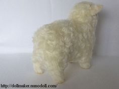 Stuffed Lamb Toy, Fabric Sheep, Kids Sewing