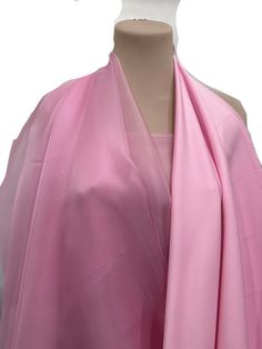 multiple yards purchased for this listing will be continuous cuts of yardage.     Width: 55 inch silk organdy /60 inche matte satin     Length per listing: 10 yards organdy and 3 yards satin      Price for bundle $ 125     Type:  silk organdy/ poly satin     Color: Paris Pink      Weight: 5 pounds      Content:  100 % polyester/ 100% silk      Care: dry clean only Luxury Satin Scarf With Satin Finish, Elegant Pink Satin Scarves, Luxury Multicolor Satin Scarves, Pink Satin Fabric, Semi-stitched Pink Silk Embroidered Fabric, Matte Satin, Satin Color, Bundles, Satin