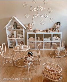 a doll house with furniture and accessories in it